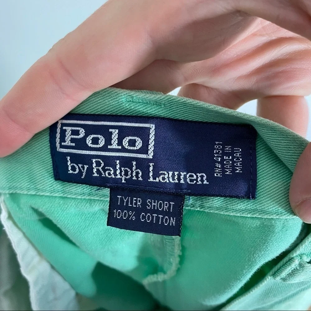 Polo Ralph Lauren Green Shorts 36 Men’s Flat Front